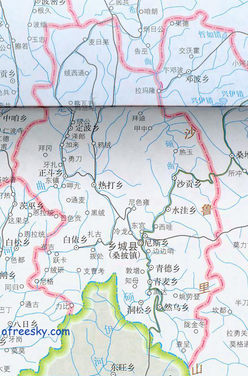 四川甘孜州乡城县地图展示_地图分享